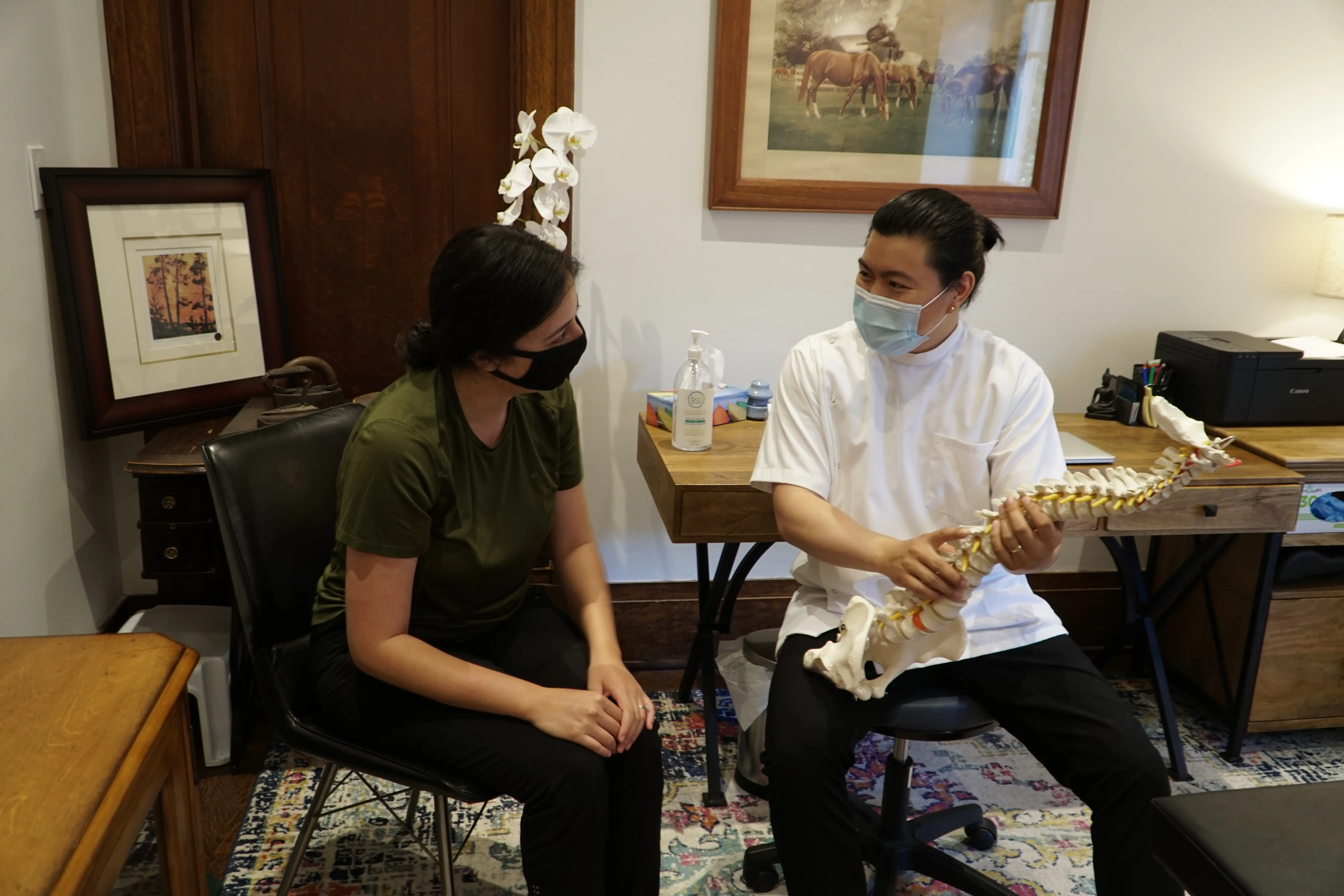 patient looking working with bryan