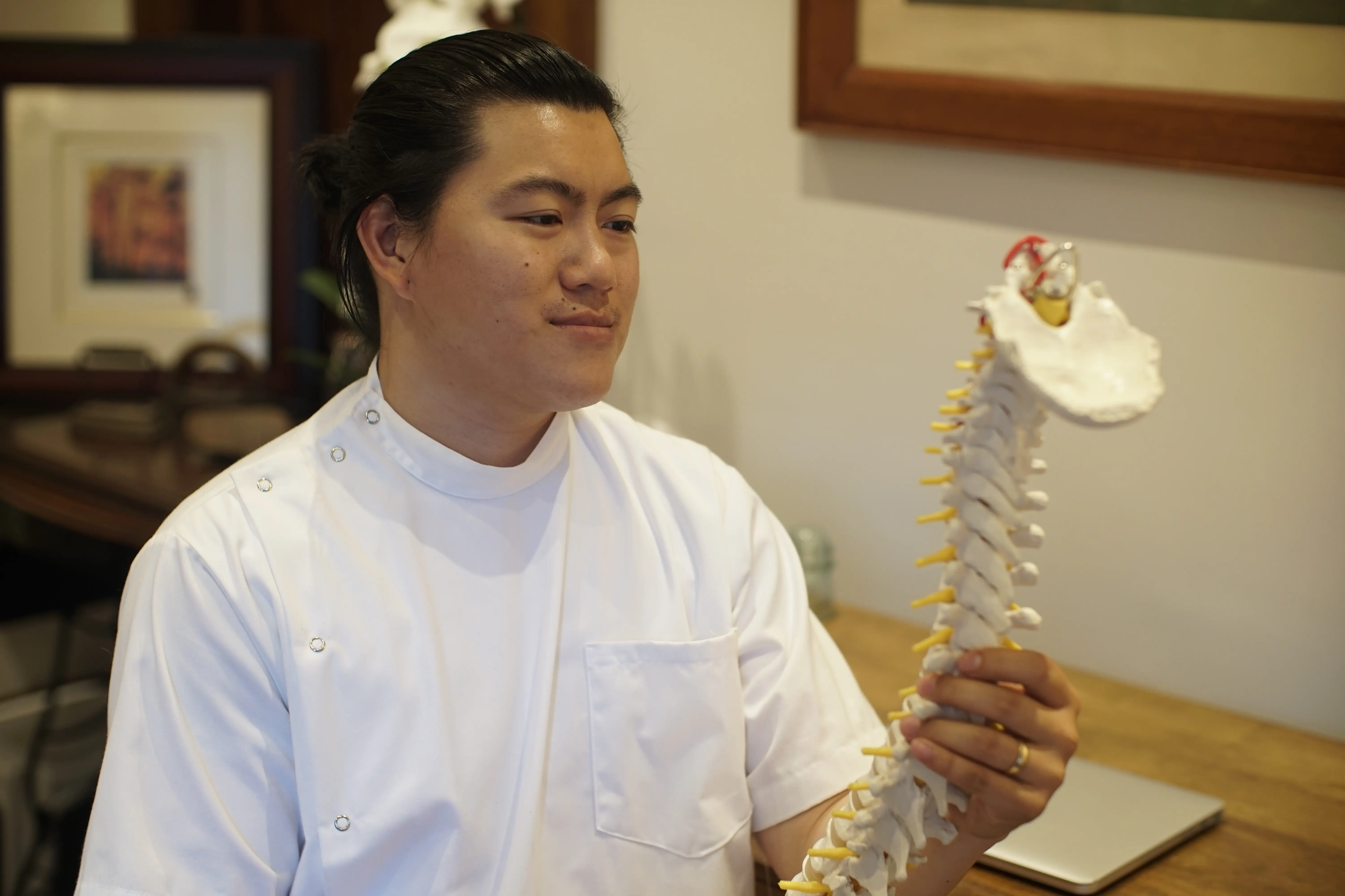 bryan looking into bones